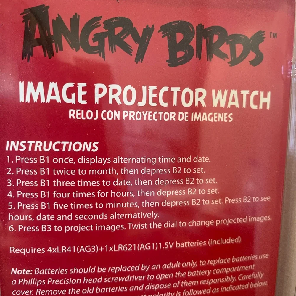 Angry Birds Red Image Projector Watch - Picture 4 of 7